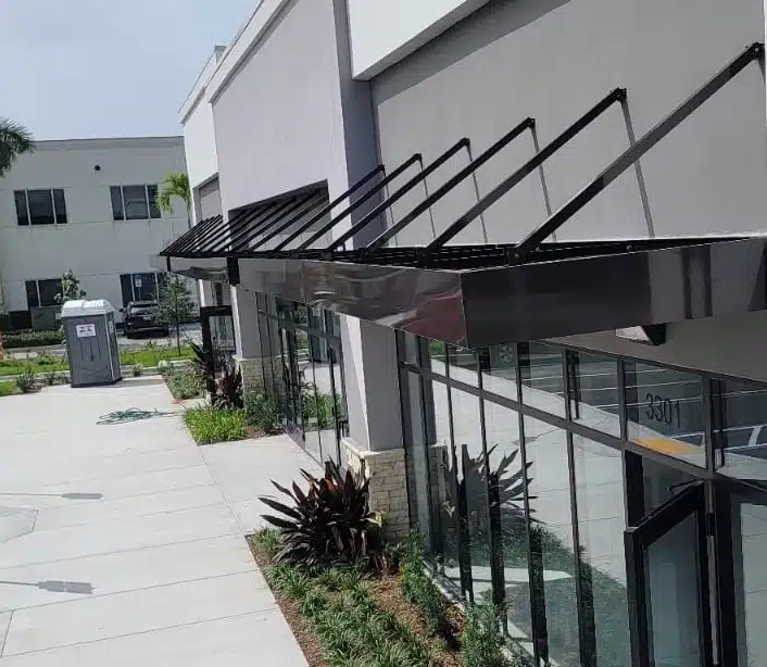 commercial aluminum canopies sq